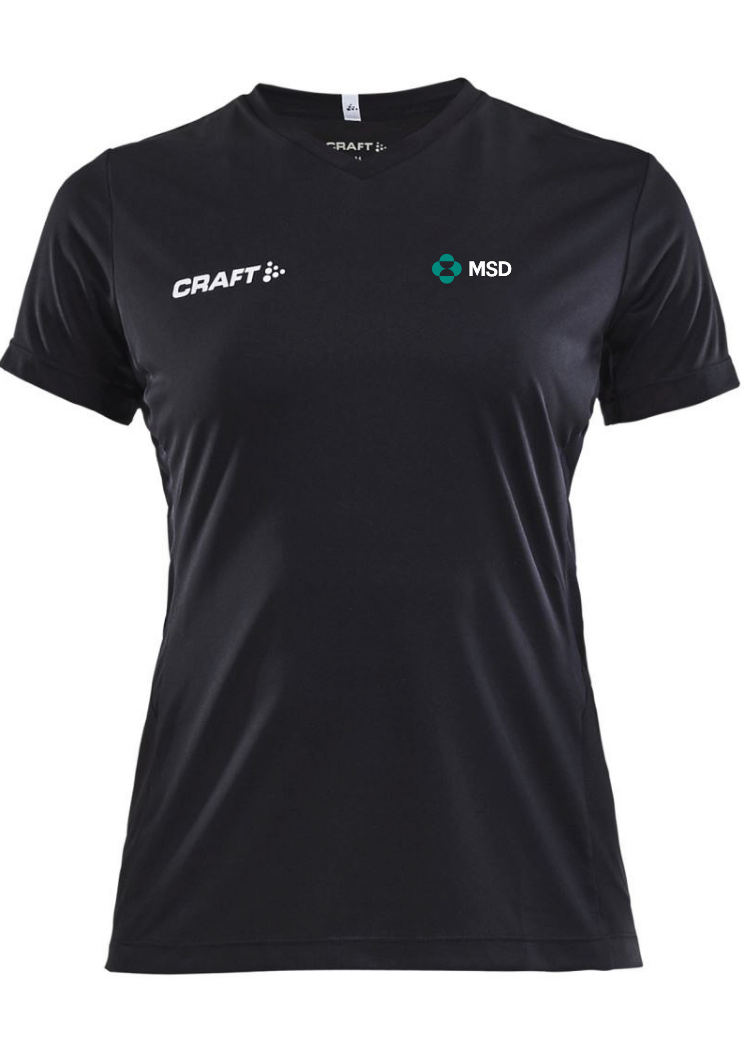 Women's V-neck sports T-shirt
