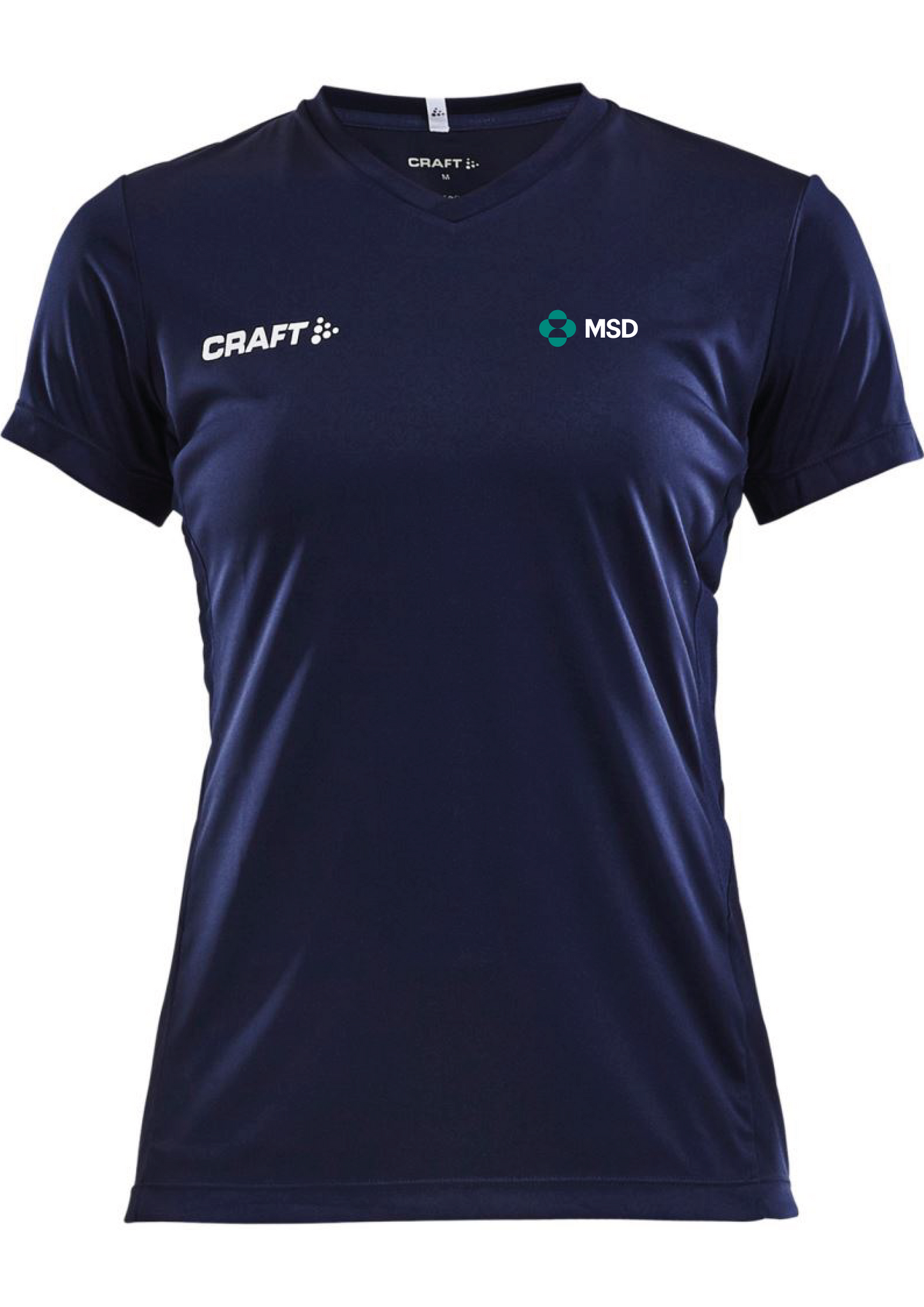 Women's V-neck sports T-shirt