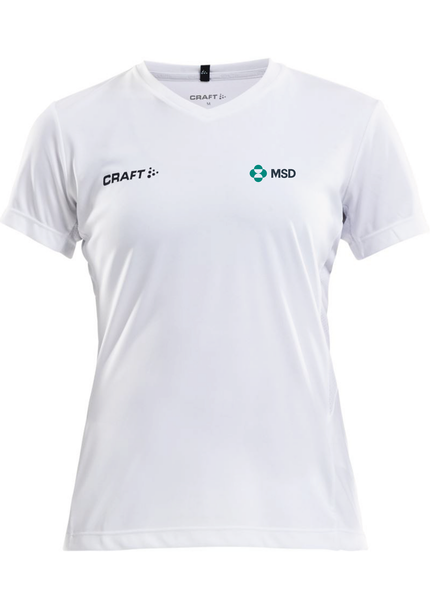 Women's V-neck sports T-shirt