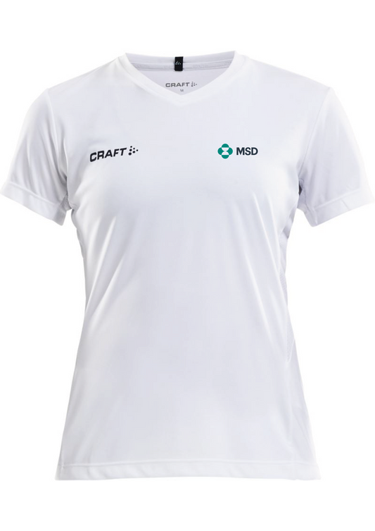 Women's V-neck sports T-shirt