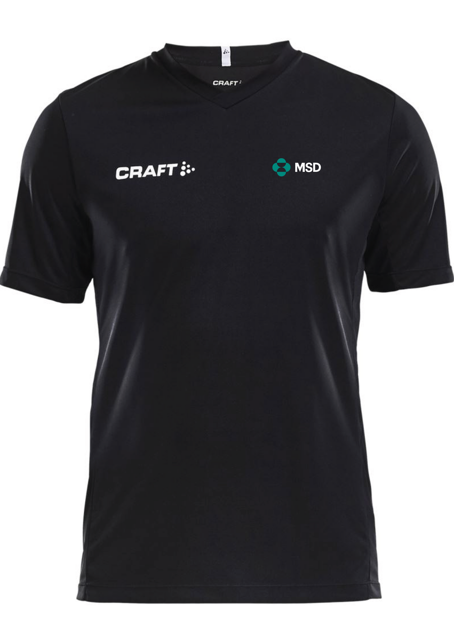 Men's V-neck sports T-shirt
