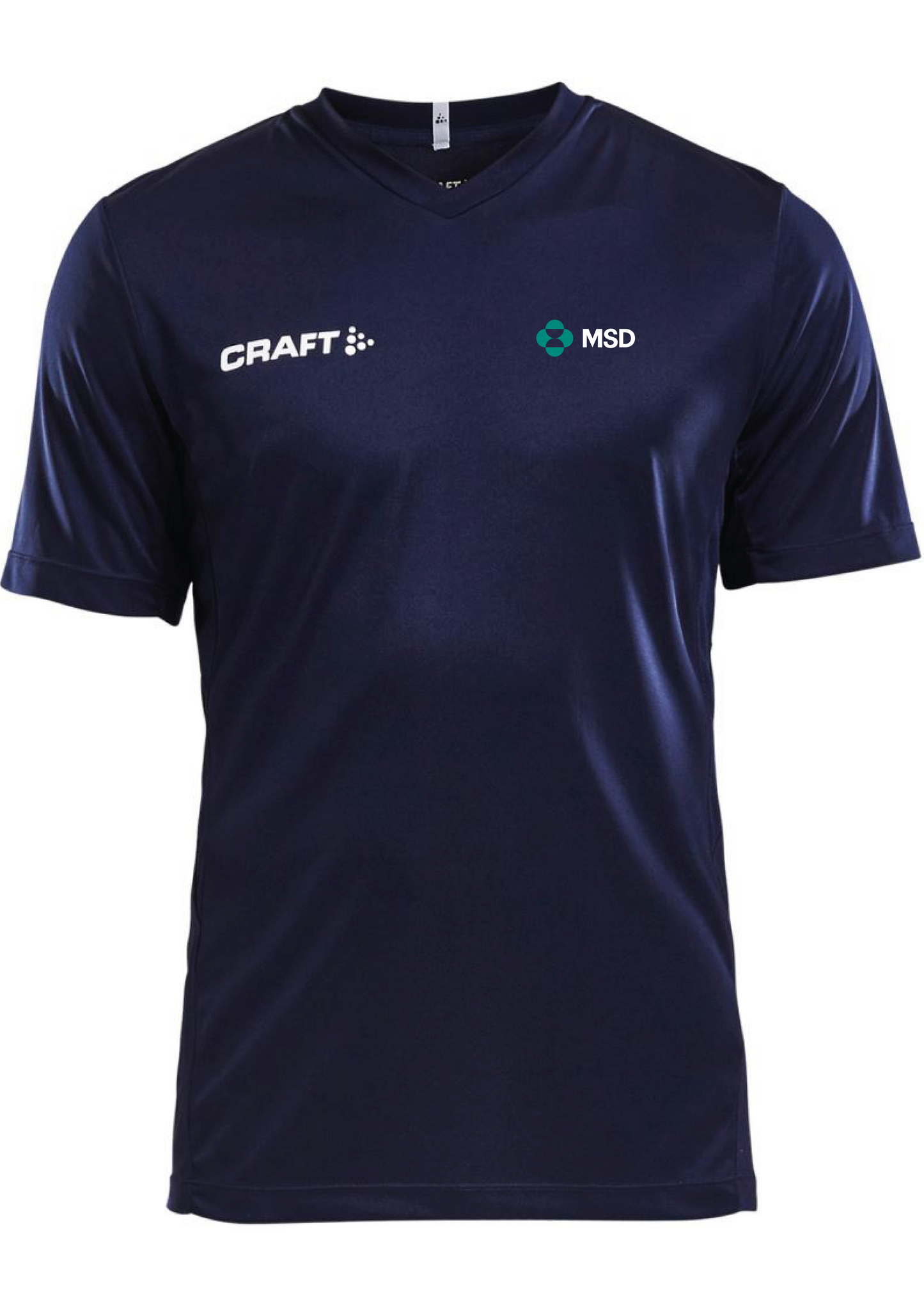 Men's V-neck sports T-shirt